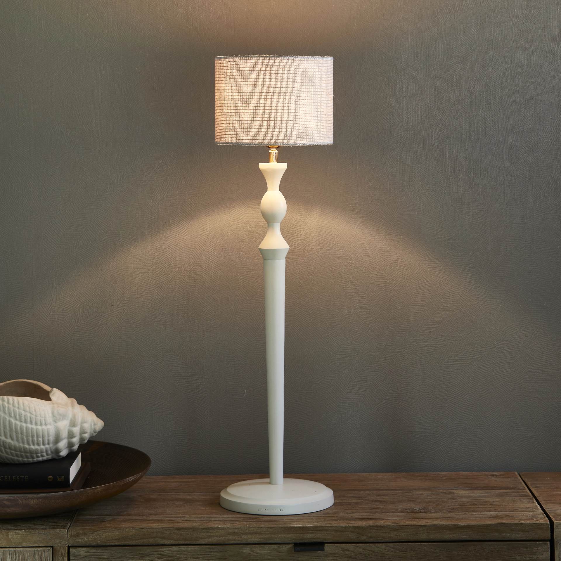 lampenkap - Rivièra Maison - Linen Cilindervormige Lampenkap – Vlas – Ø 30 × H 20 cm
