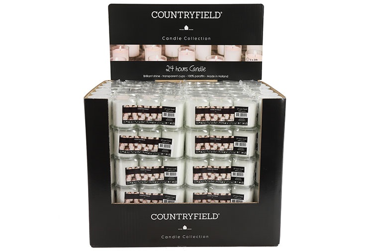 kaarsen - countryfield - 24 Hr - set van 3 - Ø 5 cm × 6,5 cm - Afbeelding 3