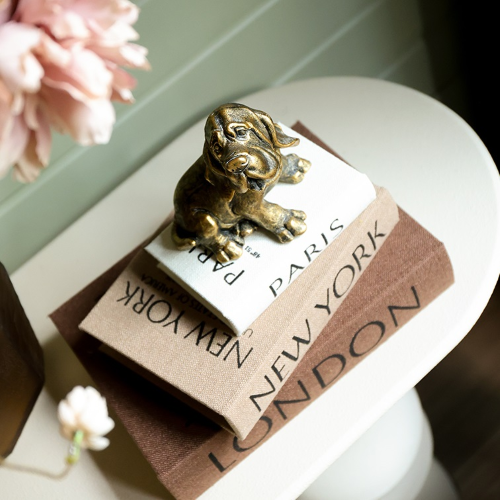 Opbergbox Boeken – New York • Paris • London – Set van 3 - countryfield - hout - bruin/beige