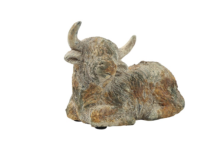 Schotse Hooglander Fargo – Liggend – Countryfield – Polystone - middelgroot - 18 x 9 x 13,5 cm