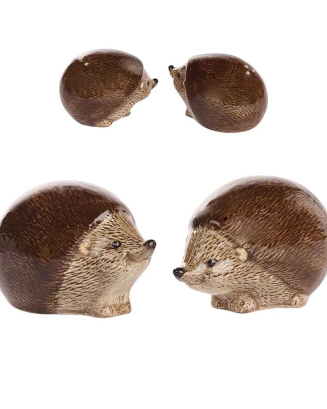 Zout- en Peperstel Egel – Goodwill – Set van 2 – Keramiek – Bruin – 10 cm