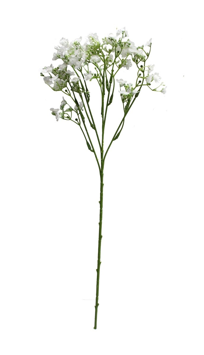 kunstbloem - Gypsophilia – Kunststof – Wit – H 48 cm