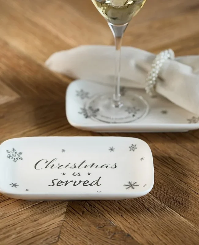 keuken - rivièra maison - amuse bord - 2 stuks - porselein - wit - 19 × 12 × 2,5 cm