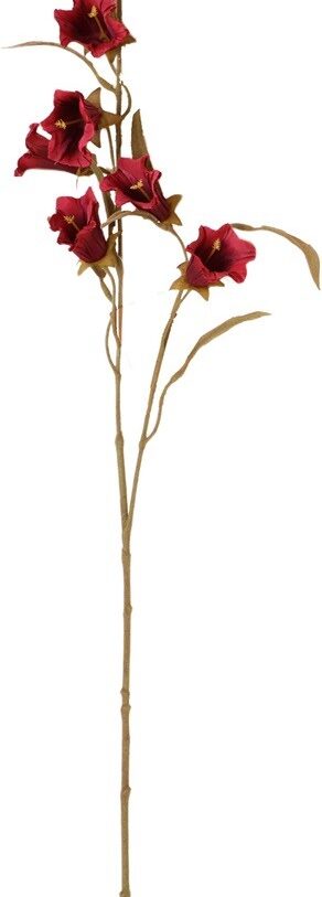 Kunstbloem – Campanula – Synthetisch – Bordeaux – H 81 cm