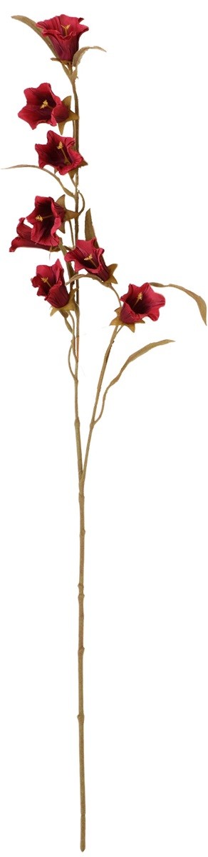 Kunstbloem – Campanula – Synthetisch – Bordeaux – H 81 cm