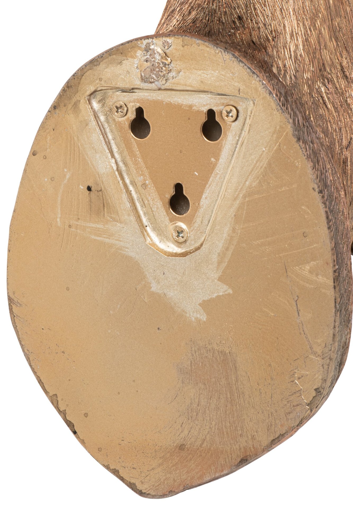 Wanddecoratie Hertenhoofd – J-Line - Kunsthars – Koperkleurig - 26,5 × 22 × 41,5 cm - Afbeelding 3