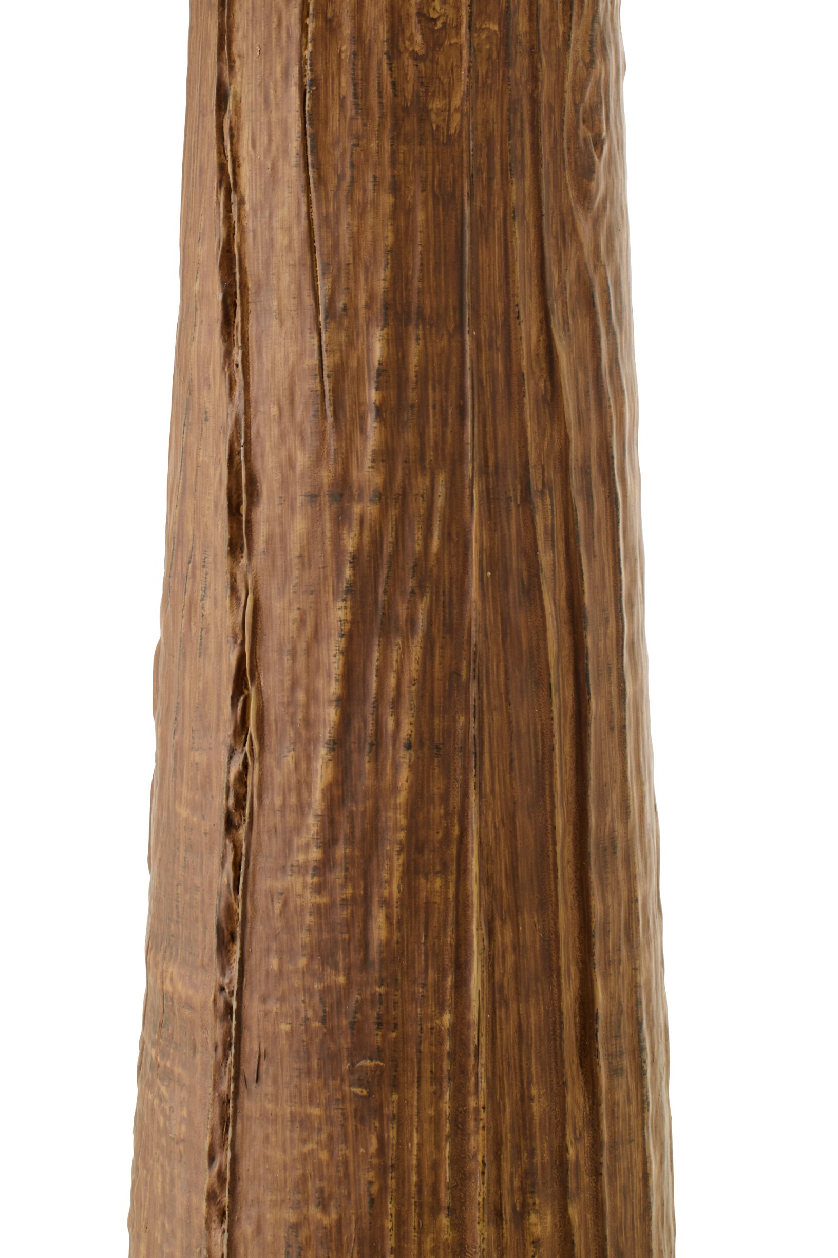 lampen - Tafellamp Melina – J-Line - Keramiek – Donkerbruin met Beige Lampenkap – 35 × 35 × 43 cm - enkel afhalen/geen verzending - Afbeelding 6