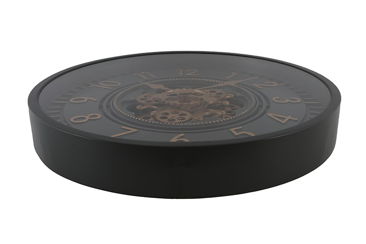 Wandklok Celestial - countryfield - metaal/kunststof - antraciet – Ø 66 cm - geen verzending/enkel afhalen - Afbeelding 3