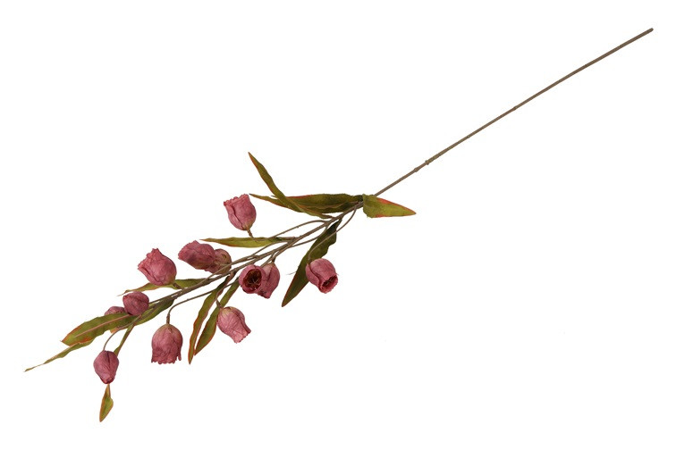 Kunstbloem Sandersonia miranda – Countryfield - kunststof/kunstzijde - Bordeaux - 15 x 15 x 99 cm - Afbeelding 3