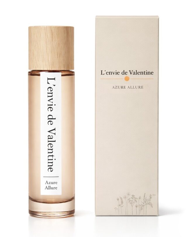 Huisparfum met houtendop - “Azure alure” – L’envie de valentine – 100 ML
