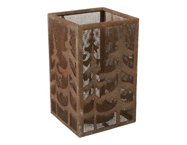 Windlicht Cris - countryfield - Metaal - Roest - middel - 15 x 15 x 23 cm